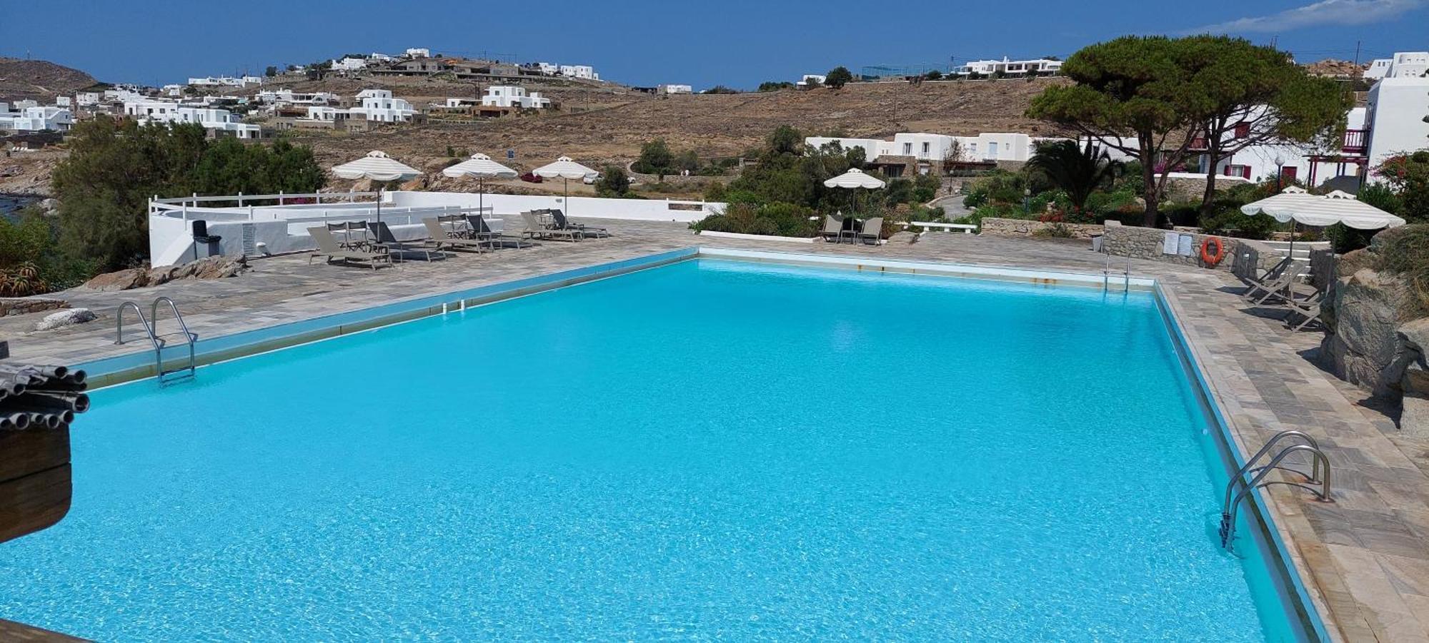 Mykonian House With Shared Pool Villa Ornósz Kültér fotó